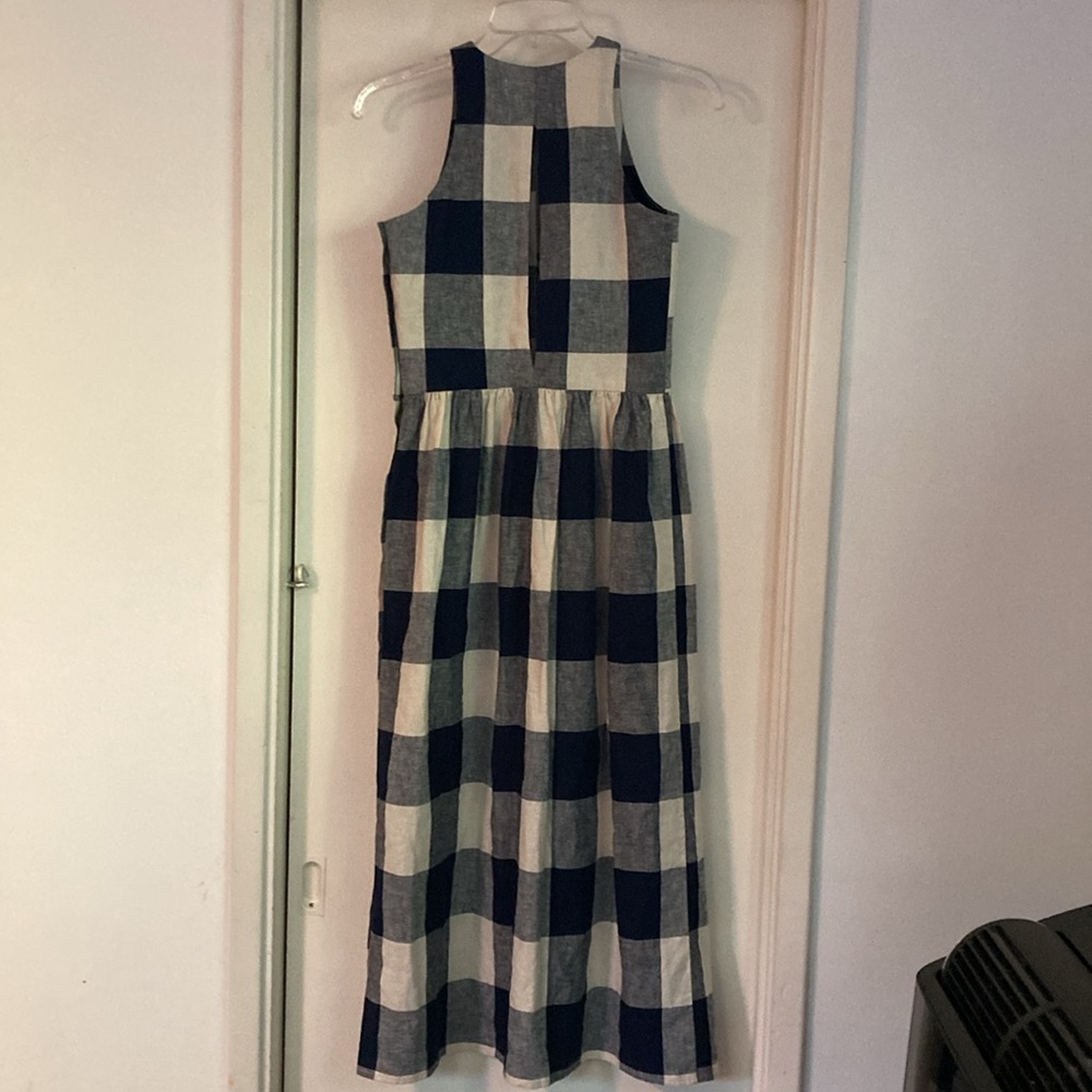 Christy Dawn Blue and White Gingham Halter Sundress - Picture 16 of 16
